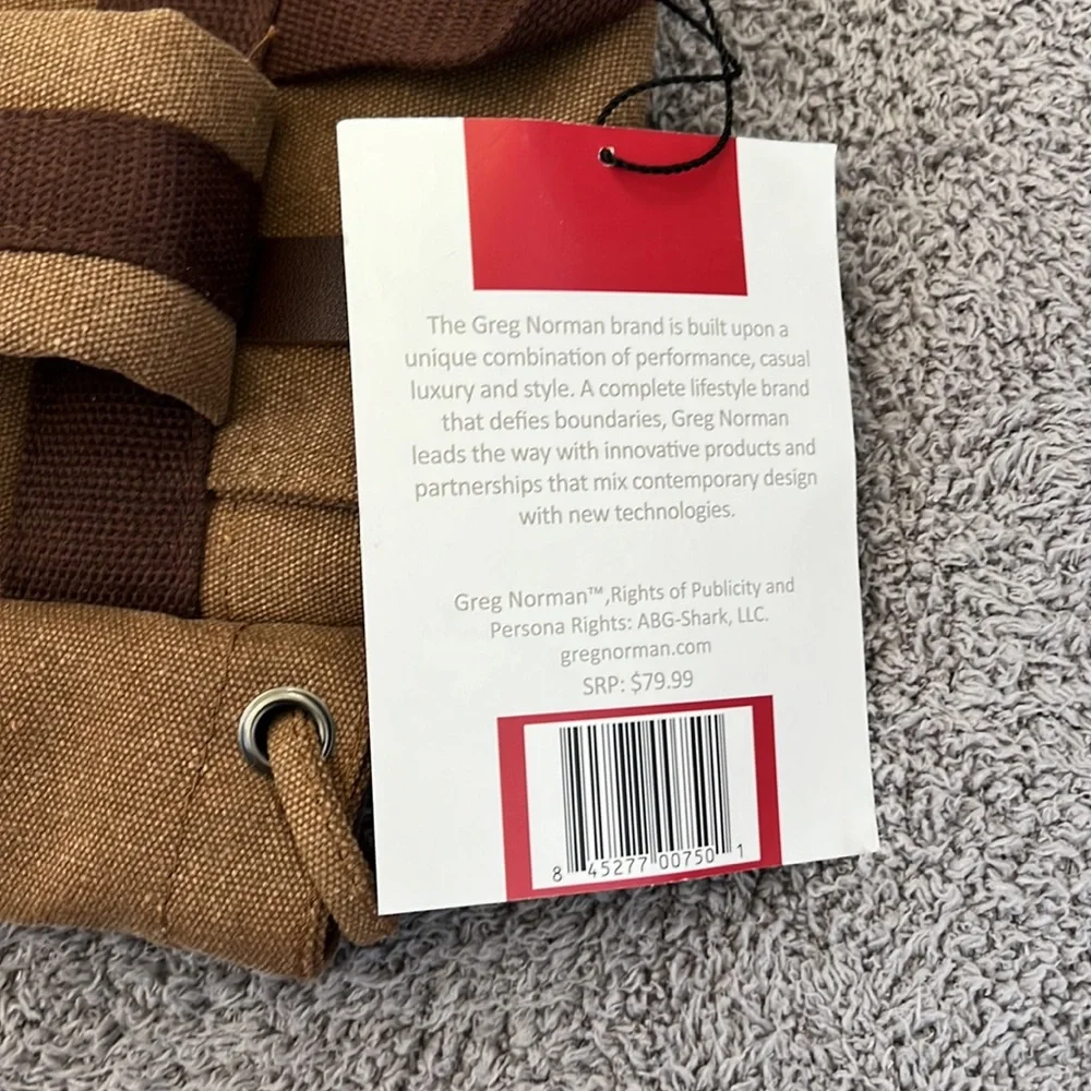 Greg Norman travel satchel bag NWT